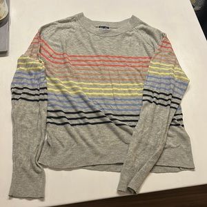 Splendid Women's Rainbow Striped Sweater